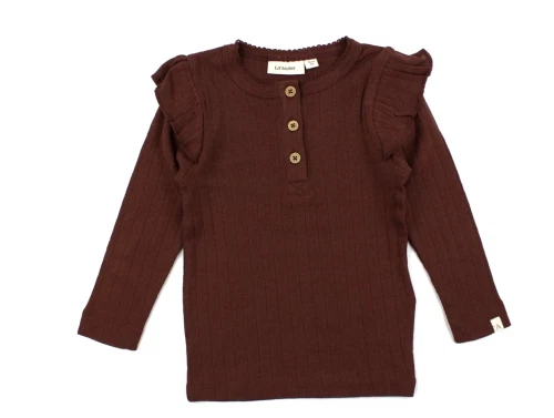 Lil Atelier rum raisin top hulmønster